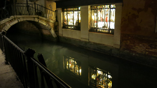 Kanal mit Brücke, Venedig 2015